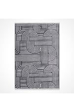 Rank Koleksiyonu 6116K Özel Ölçü Modern Jakarlı Dokuma Yıkanabilir Tozsuz Kilim Yolluk
