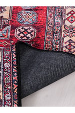 Retro 1039PC Multi Vintage Baskı Halı  Silinebilir Yıkanabilir Salon Antre Mutfak Halı Yolluk