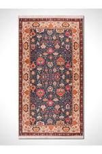 Retro KD1231 Multi Vintage Baskı Halı  Silinebilir Yıkanabilir Salon Antre Mutfak Halı Yolluk