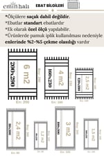Romans Halı Naturel Koleksiyonu Viskon İplik 1708N Sabit Ebat Sık Dokuma Salon Halısı