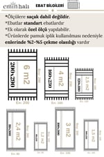 Sırma SR03K Akrilik Soft Modern Özel Ölçü Salon Antre Mutfak Yatak Odası Halı Yolluk