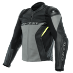 DAINESE/RACING 4  LEATHER CHARCOAL-GRAY BLACK
