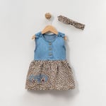 Leopar Desenli Elbise