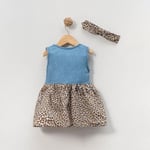 Leopar Desenli Elbise