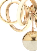 Hale Gold Modern Sarkıt Avize 3 Renk Işık Salon Mutfak Yatak Odası