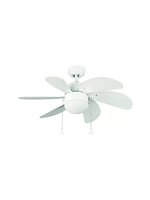 KCF281 Beyaz Ahşap Tavan Armatür Vantilatör 60W