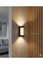 KDA738 Modern Dekoratif LED Aplik 10W Günışığı (Dayanıklı ABS Kasa)