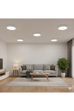 KDL420 Sıva Üstü Yuvarlak LED Panel 6W Beyaz - Enerji Tasarruflu Tavan Armatürü