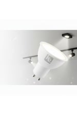 KES046 GU10 LED Spot Ampul 5W Ara Renk (Doğal Beyaz Işık)