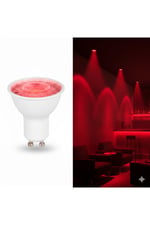 KES049R GU10 LED Spot Ampul 7W Kırmızı Işık (Dekoratif & Ambiyans Aydınlatma)