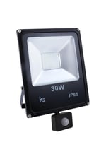KLF159B Hareket Sensörlü Alüminyum Döküm COB LED Projektör 30W Beyaz Işık