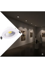 KSL240 COB LED Gömme Spot Lamba 5W (Beyaz ve Günışığı Seçenekli)