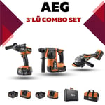 AEG BBS-BEW-BBH-1 Akülü Kombo 3'Lü Set Kömürsüz