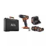 AEG BSB 18SBL2-202C Şarjlı Darbeli Matkap Çift Akülü 18V 2Ah
