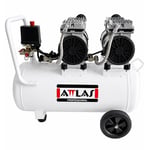 ATTLAS SC 1550-2 J Sessiz Monofaze Hava Kompresörü Çift Motorlu 50 LT 1.5 HP