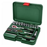 BOSCH 1/4 Altı Köşe Lokma Takımı Ve Cırcırlı Tornavida Set 34 Parça