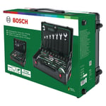BOSCH 1600A02ZB4 Tekerlekli Dolu Takım Çantası - El Aleti Seti Profesyonel 119 Parça