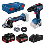 BOSCH Akülü Kombo 2'Li Set (BB-GWS-180 + GSR18K)
