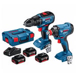 BOSCH GDX 180 Li - GSR 18V-50 - 5 Ah 3 Akülü Darbeli Somun Sıkma Makinesi