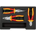 BOSCH Pense Seti PRO VDE - Yan Keski, Kombine Pense, Kargaburun 3 Parça