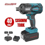 CATPOWER 3/4 Akülü Somun Sıkma Kömürsüz Çift Akülü Li-Ion 40V 4Ah