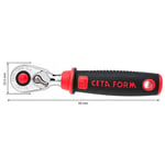 CETA FORM 1/4 Lokma Cırcır Kolu 48 Diş 95 Mm