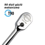 CETA FORM 3/8 Lokma Cırcır Kolu 90 Diş SAE 200 Mm