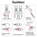 CETA FORM 3/8 Tork Anahtarı Exacto Pencere Göstergeli 20-100 Nm