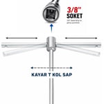 CETA FORM Mafsallı T Kol Lokma 10 Mm