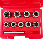 FREED 1/2 Twist Lokma Seti Hasarlı Cıvata Ve Somun Sökme 9 Parça