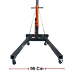 FRIKO 1 Ton Katlanır Hidrolik Vinç - Motor Kaldırma Caraskalı