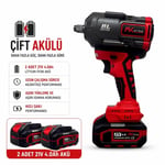 FRIKO 1/2 Akülü Somun Sıkma Ve Sökme Makinesi Çift Akülü 21V 4 Ah 980 Nm