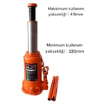 FRIKO 16 Ton Şişe Araç Krikosu