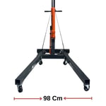 FRIKO 2 Ton Katlanır Hidrolik Vinç - Motor Kaldırma Caraskalı