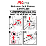 FRIKO 3 Ton Hidrolik Araç Altı Sehpa Kriko