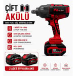 FRIKO 3/4 Akülü Somun Sıkma Ve Sökme Makinesi Çift Akülü 21V 6 Ah 2000 Nm