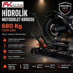 FRIKO Hidrolik Motosiklet Ve ATV Kaldırma Krikosu 680 Kg