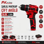 FRIKO Şarjlı Vidalama Çift Akülü 16.8V 2 Ah
