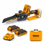 INGCO Akülü Dal Kesme Testeresi 20V 2Ah Çift Akülü 15 Cm