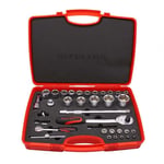 IZELTAS 1/2 - 1/4 Altı Köşe Kombine Lokma Takımı 35 Parça