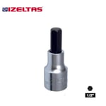 IZELTAS 1/2 H6 Lokmalı Allen Uç Kısa 6 Mm