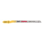 MILWAUKEE Dekupaj Bıçağı Ahşap Çift Diş Kavisli 75 Mm 5 Adet