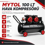MYTOL 100 LT Hava Kompresörü Yüksek Hızlı 4 HP - MYK1001