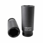 OSAKA 1/2 Altı Köşe Havalı Derin Lokma 22 Mm