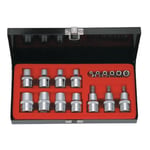 RICO 1/2 Ve 1/4 Torx Uçlu Lokma Takımı 18 Parça
