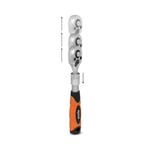 RICO 1/4 Uzatmalı Lokma Cırcır Kolu Mini 72 Diş