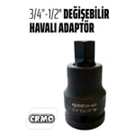 RICO 3/4 Fx 1/2 M Değişebilir Havalı Lokma Adaptörü - Lokma Düşürücü