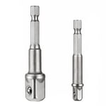 RICO 1/4 - 1/2 Bits Saplı Lokma Dönüştürücü Adaptör Seti 2 Parça