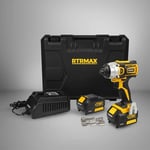 RTRMAX RTX2022 Akülü Kömürsüz Darbeli Vidalama Çift Akülü 18V 4 Ah X-Lion