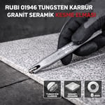 RUBİ 01958 Tungsten Karbür Granit Seramik Kesme Elması Saplı 8 Mm